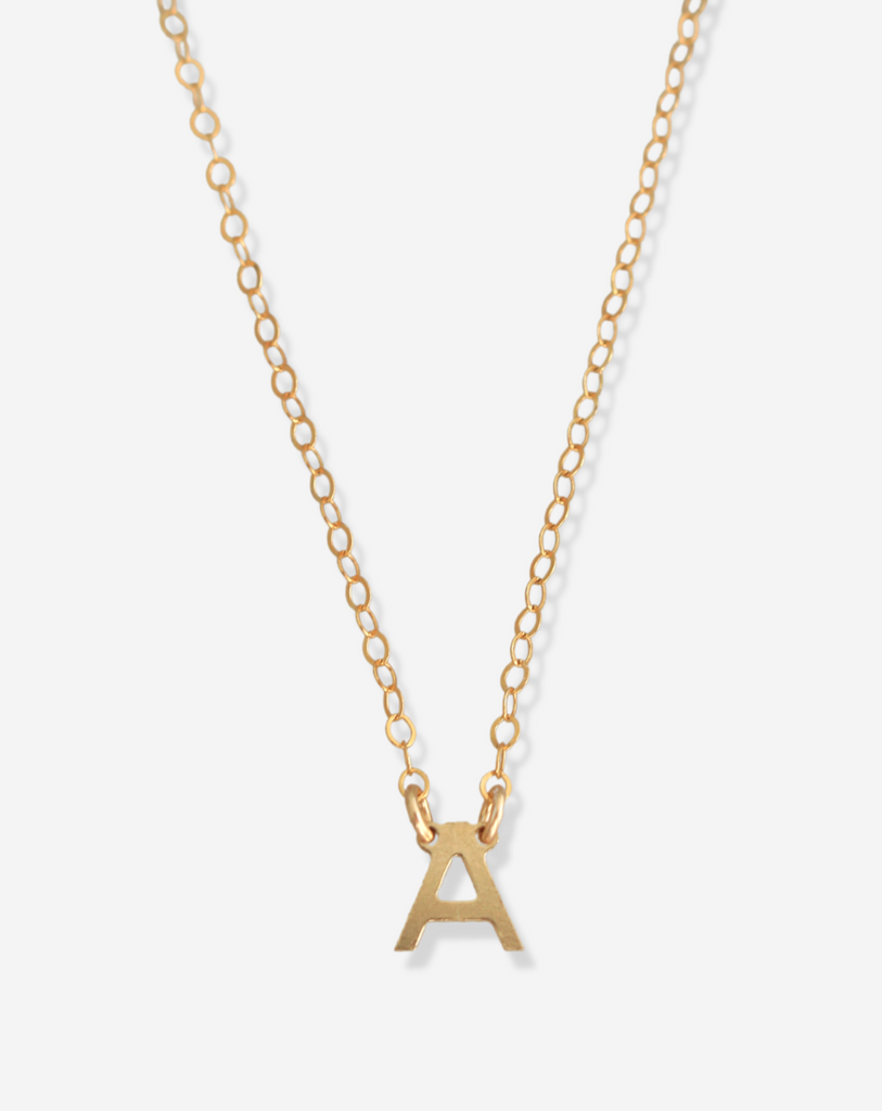 Gold Filled Initial Necklace