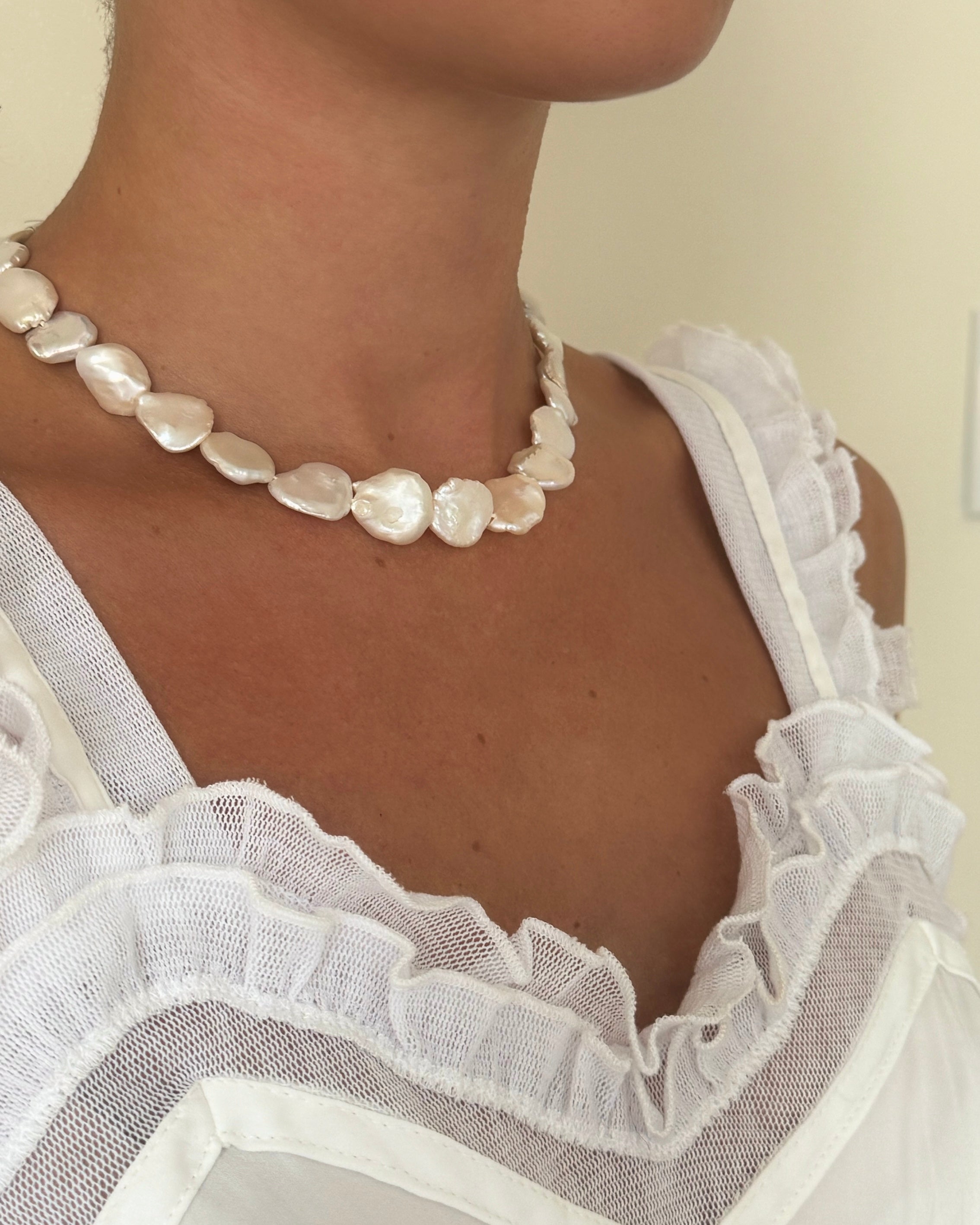 Coin Pearl Necklace | Bubble and Bead