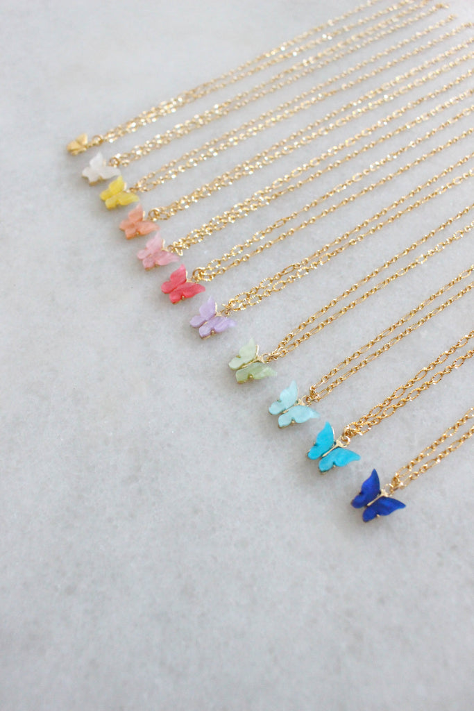 Gold Butterfly Necklaces